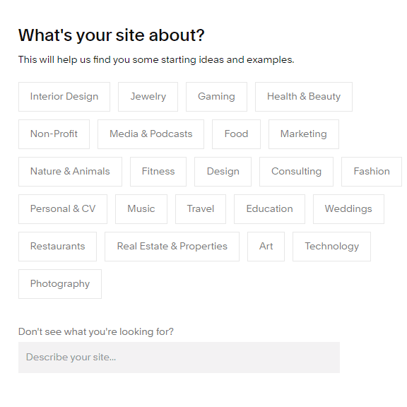 squarespace nový projekt