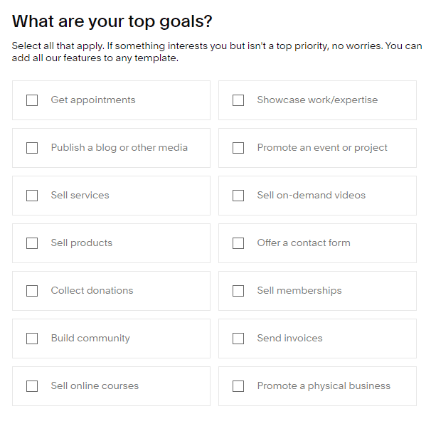 squarespace tvorba webu