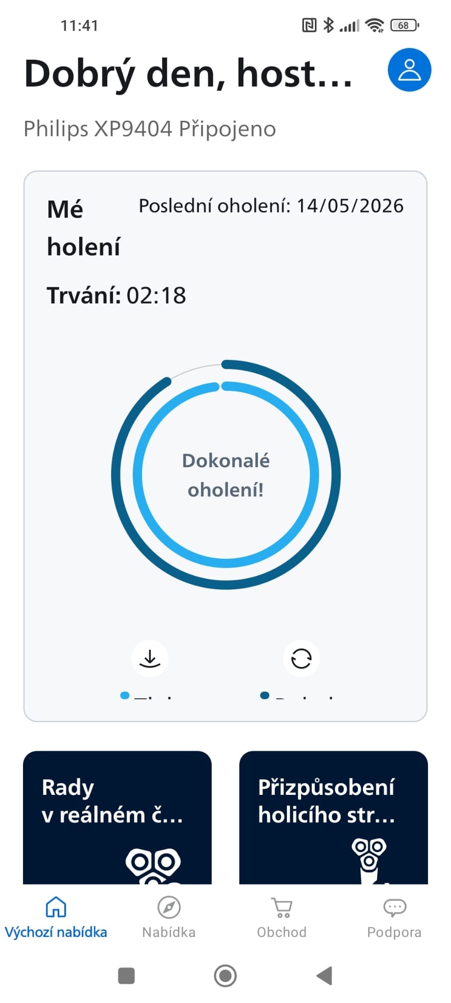 mobilní aplikace Philips GroomTribe holící strojek philips i9000 prestige ultra recenze testado