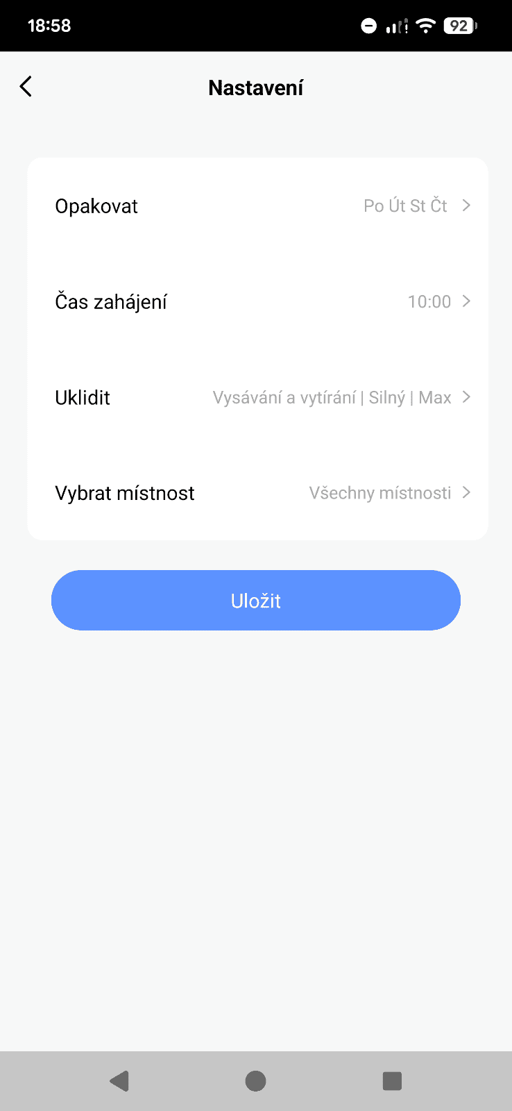 aplikace tesla samostaný režim