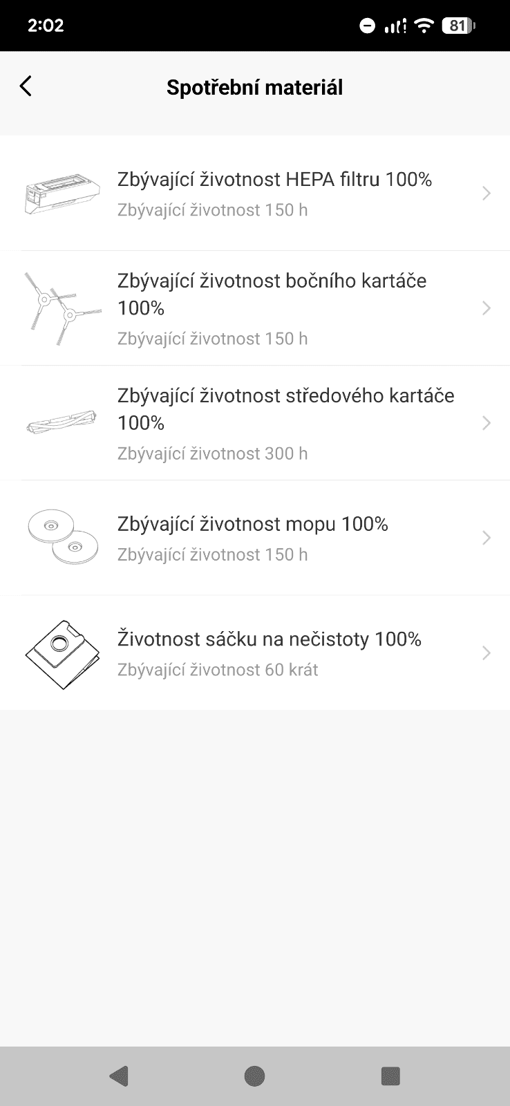 aplikace tesla funkce spotřebních materiálů