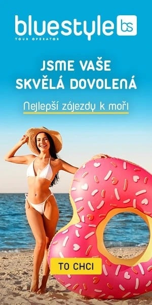 blue style dovolená u moře - obrázkový banner