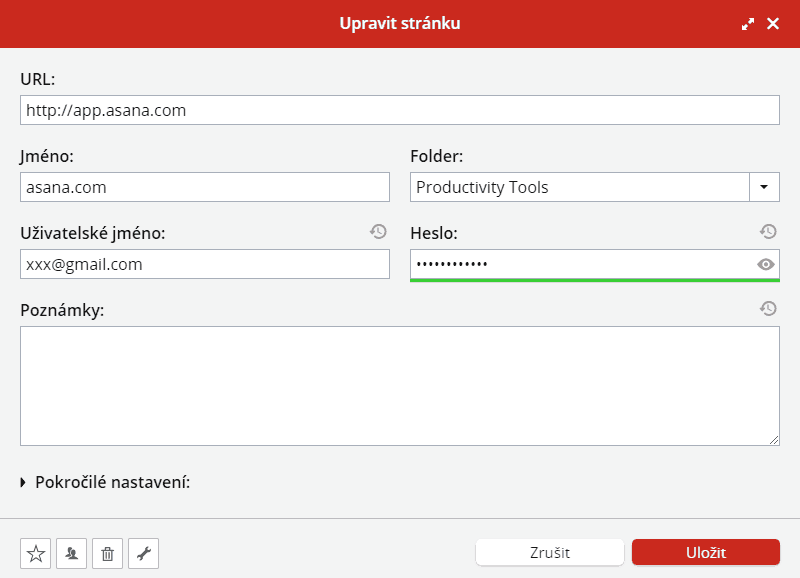 LastPass správa hesla