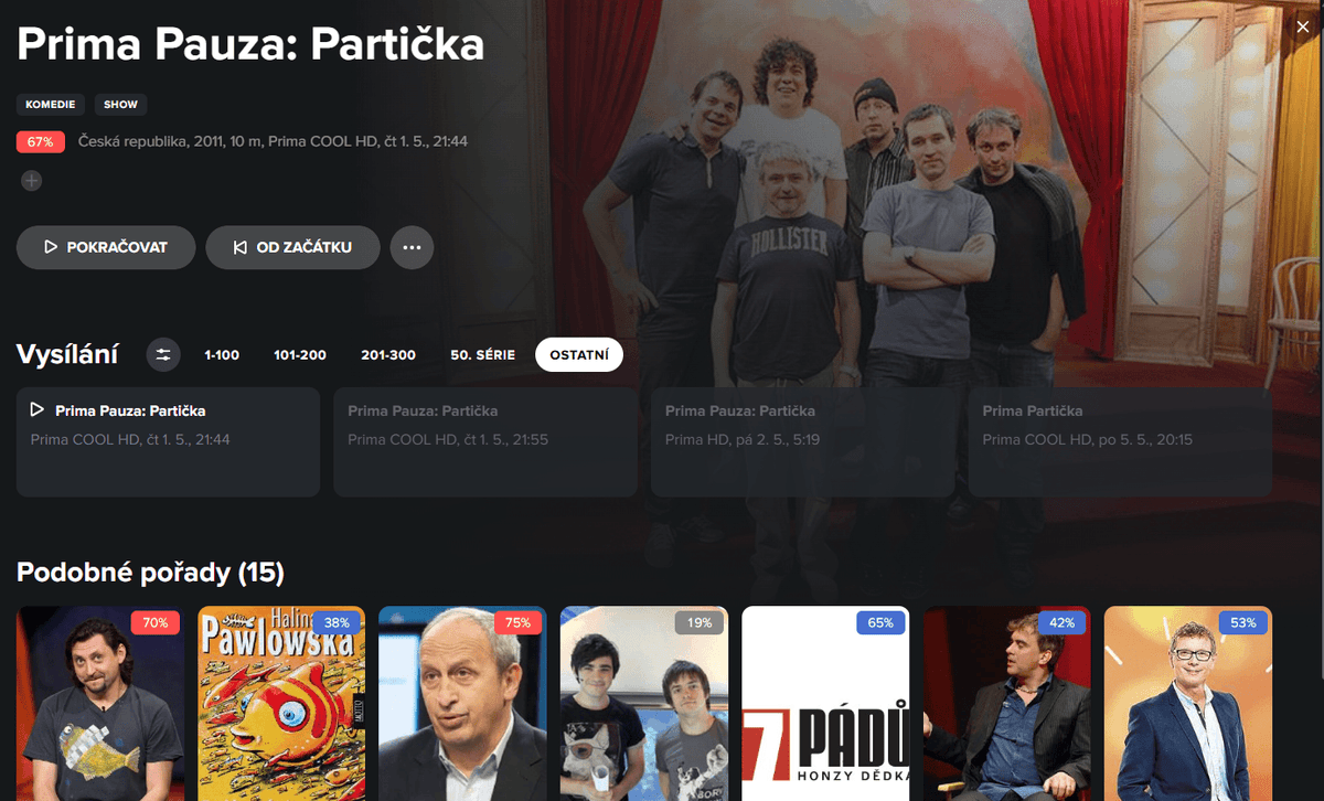 pecka tv podrobnosti