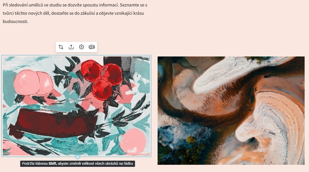 webglobe uživatelské prostředí