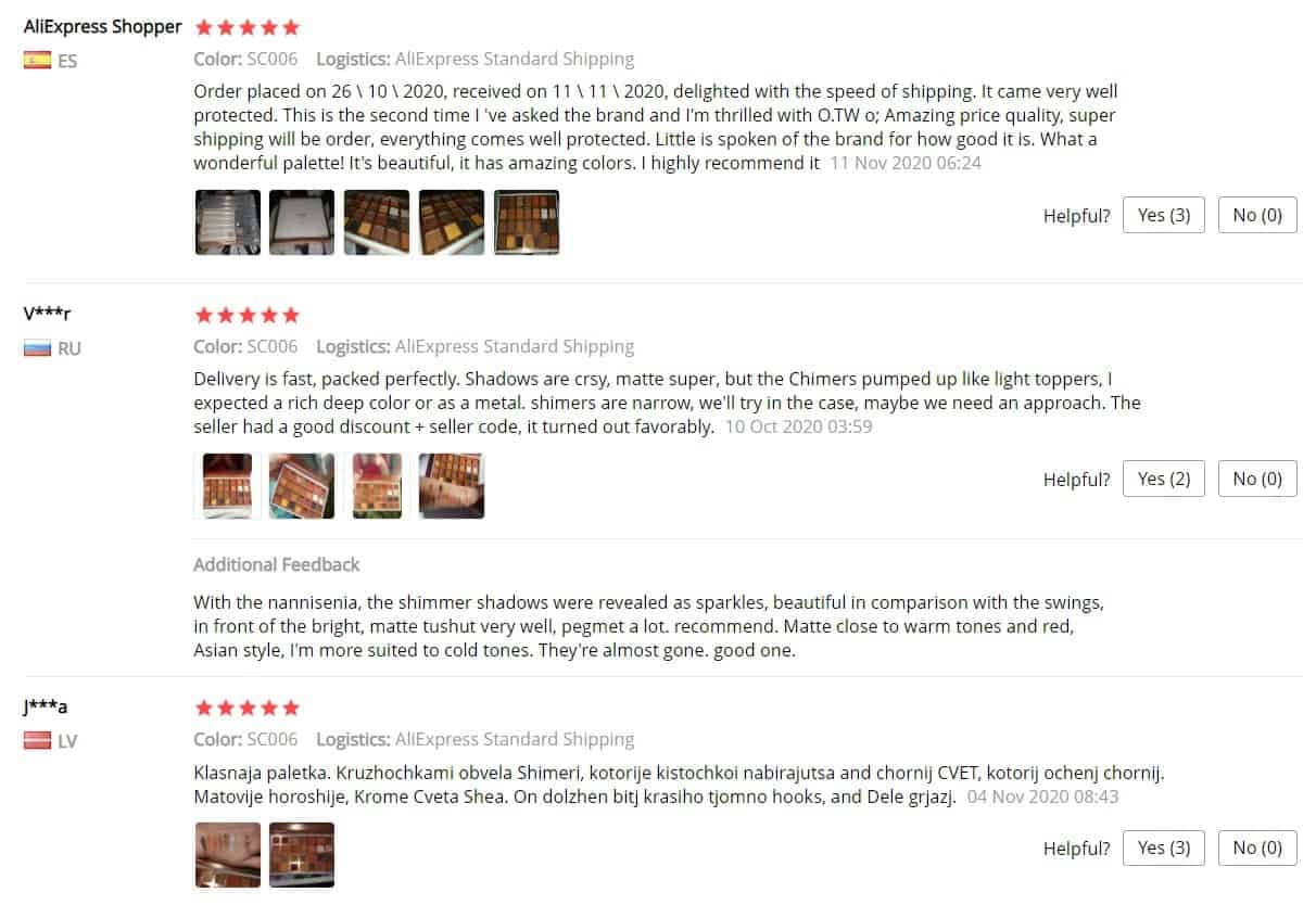 uživatelské recenze Aliexpress