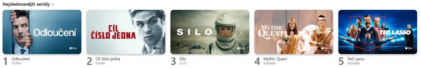 apple nabídka seriálů ukázka