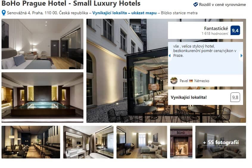 Přehledné a detailní popisy ubytování na Booking.com hodnotíme na jedničku.