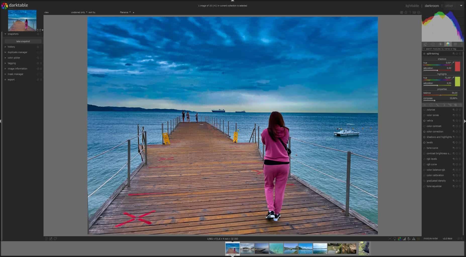Darktable recenze grafického editoru zdarma