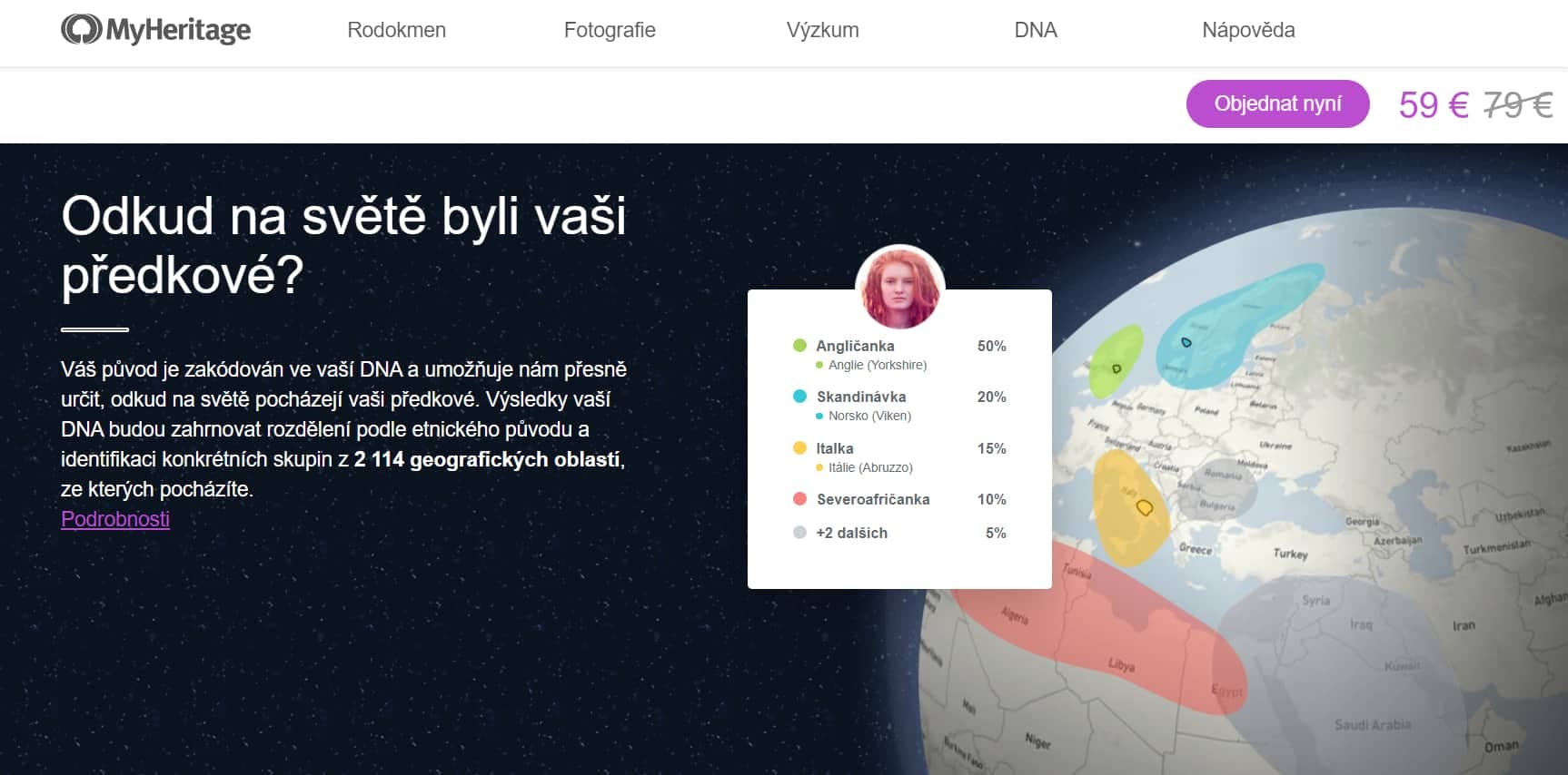 MyHeritage recenze a hodnocení