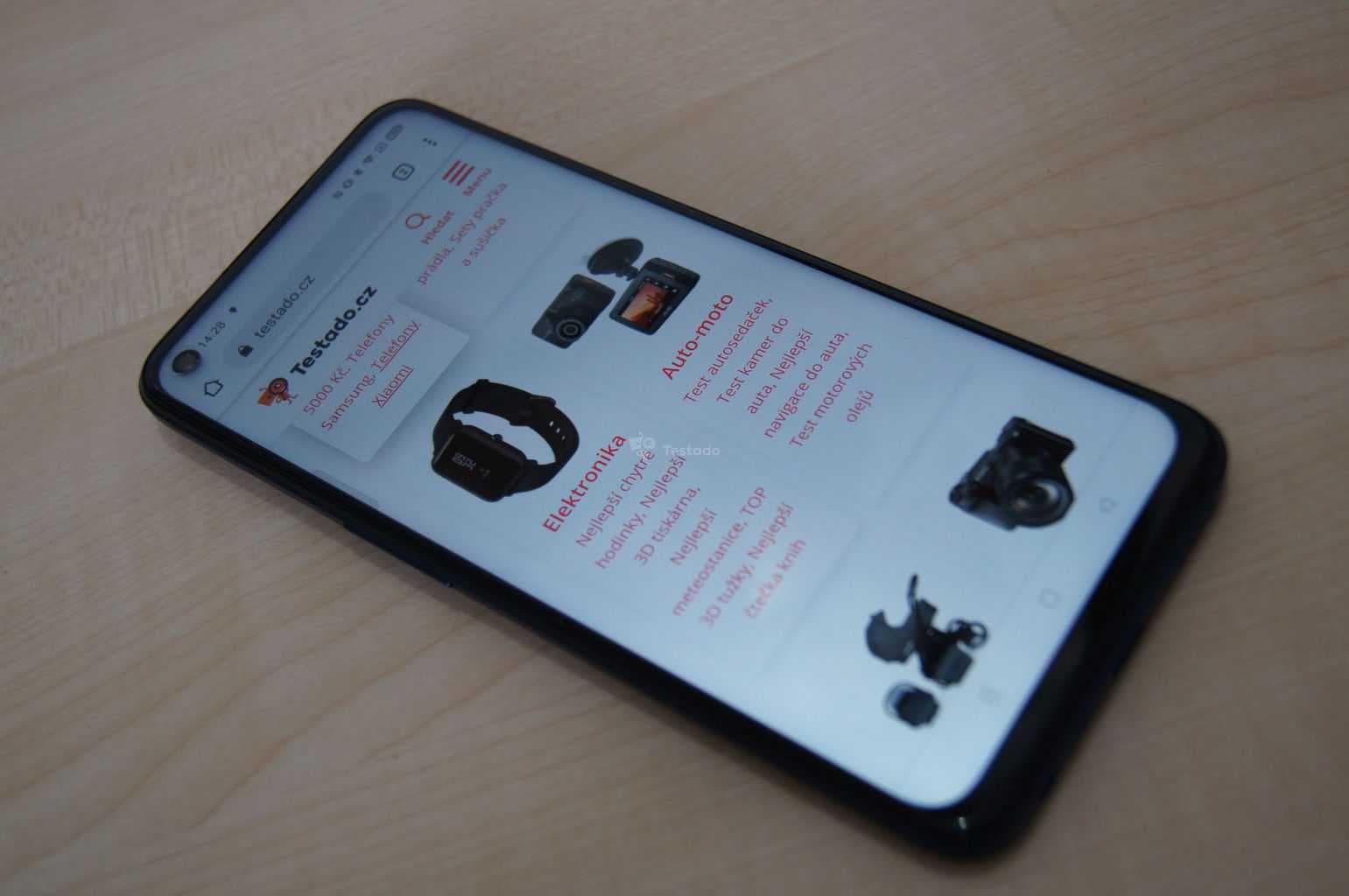recenze displeje u chytrého telefonu Realme Narzo 30 5G