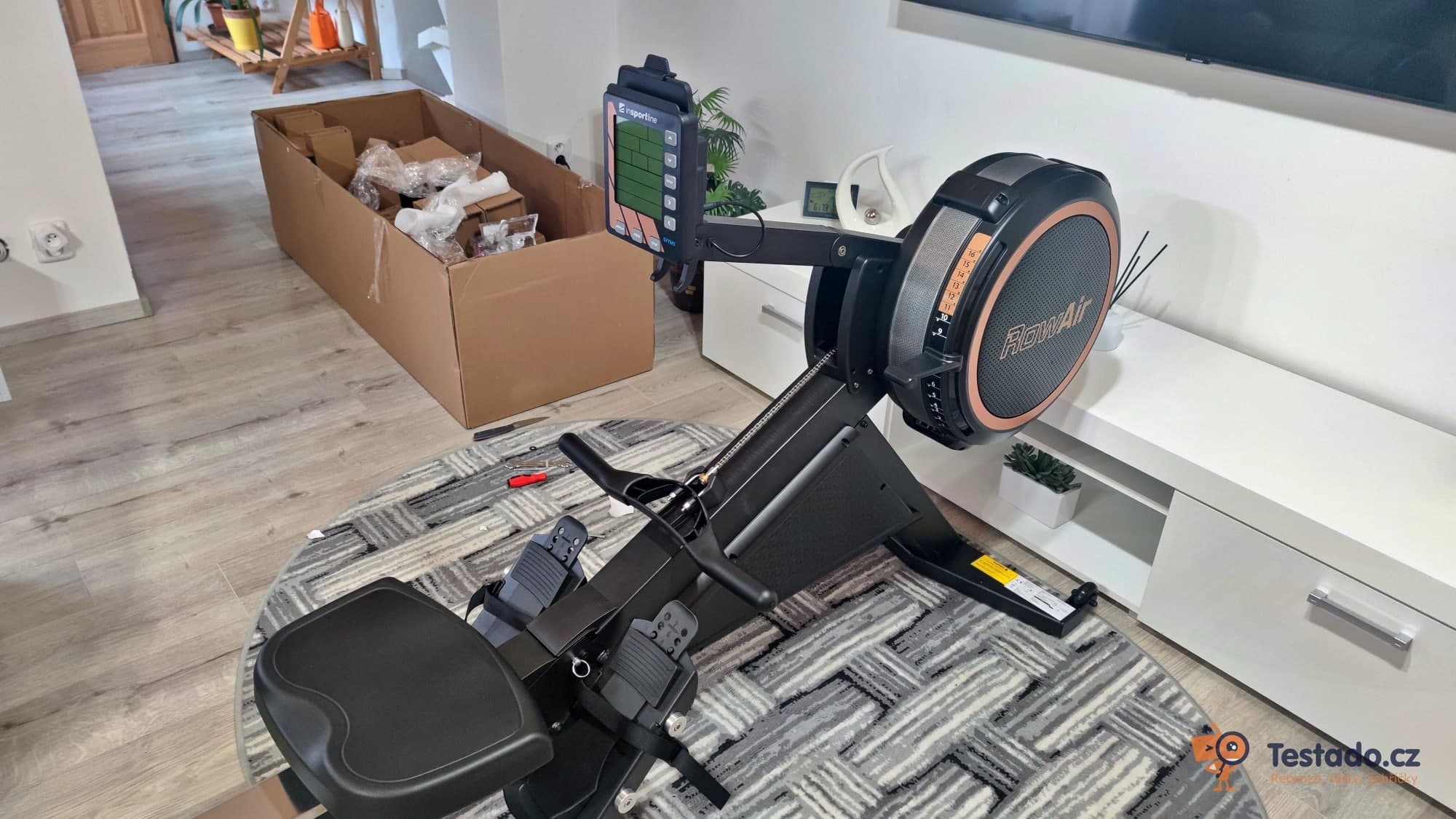 veslovací trenažér inSPORTline RowAir, recenze testado