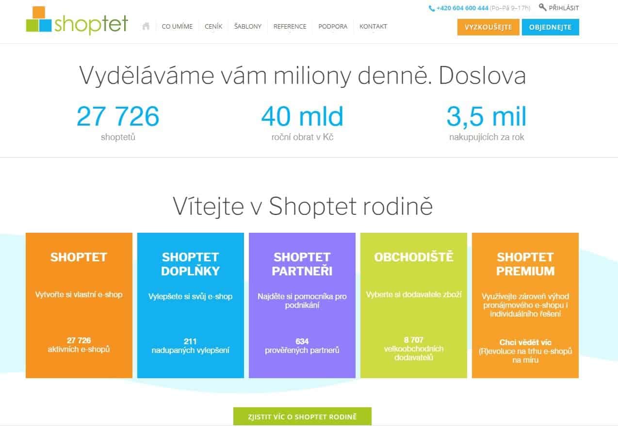 Informace o Shoptet