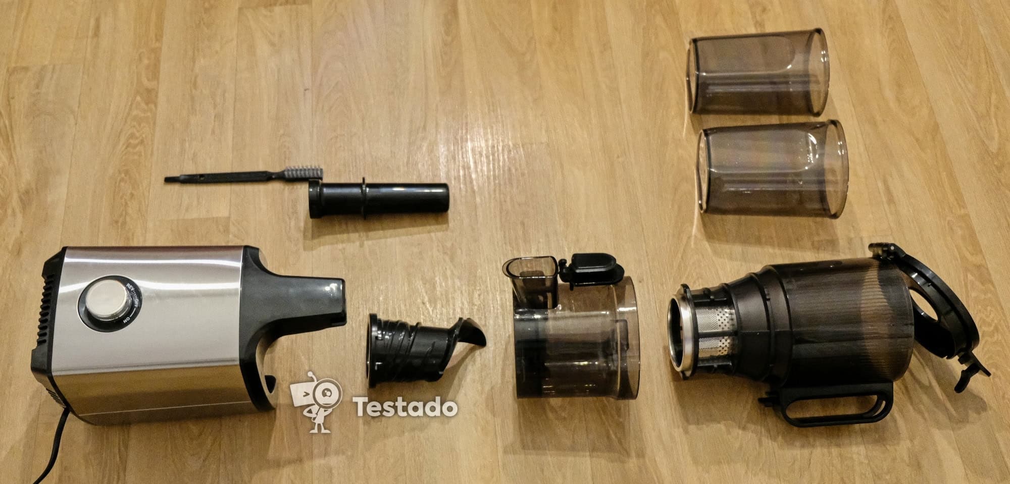Tesla SlowJuicer složení výrobku